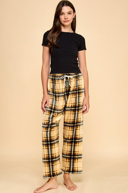 Pajama Pants – Super Soft Plush – Cozy Kawaii Anime Lounge Pants w/ Drawstring | Cute Fuzzy Sleepwear