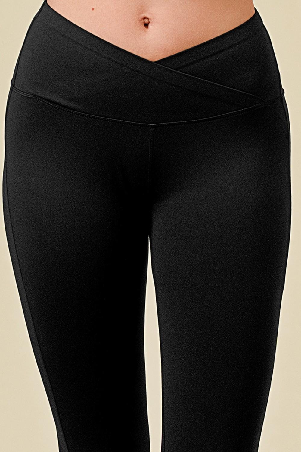 Butt Lift Flare Yoga Pants: High-Performance V-Waist Leggings - MH35
