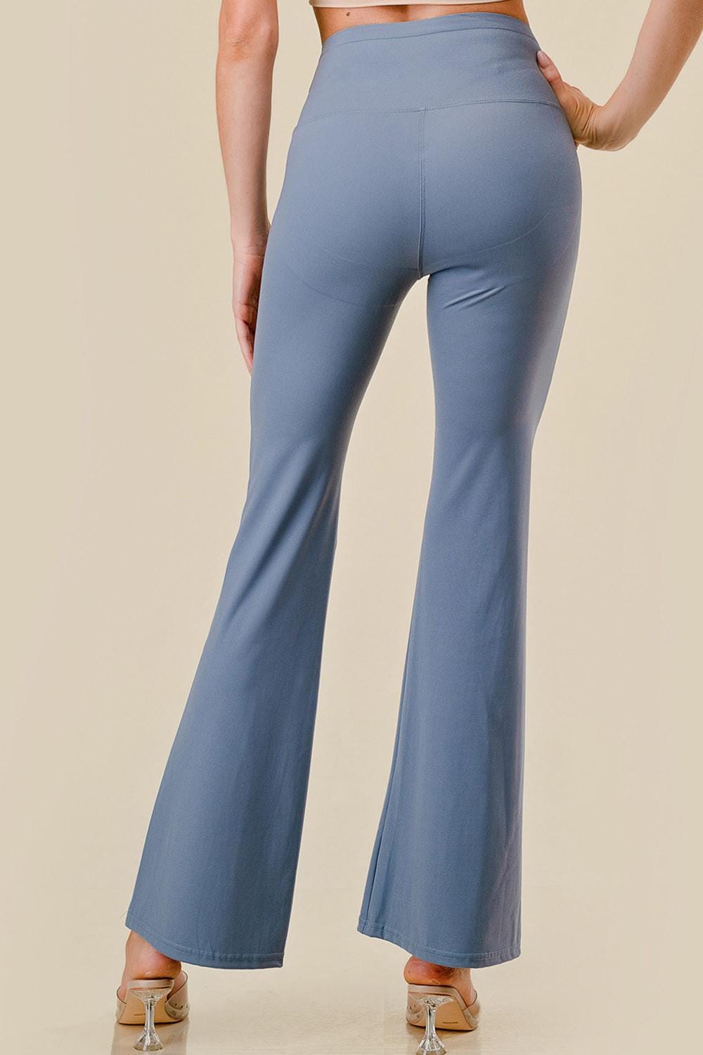 Butt Lift Flare Yoga Pants: High-Performance V-Waist Leggings - MH35