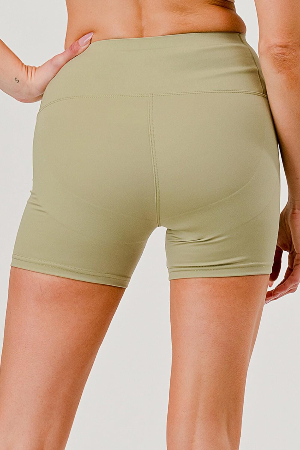 Butt Lift Yoga Shorts: High Rise Activewear - Sleek Stretch Fabric - MH37TI