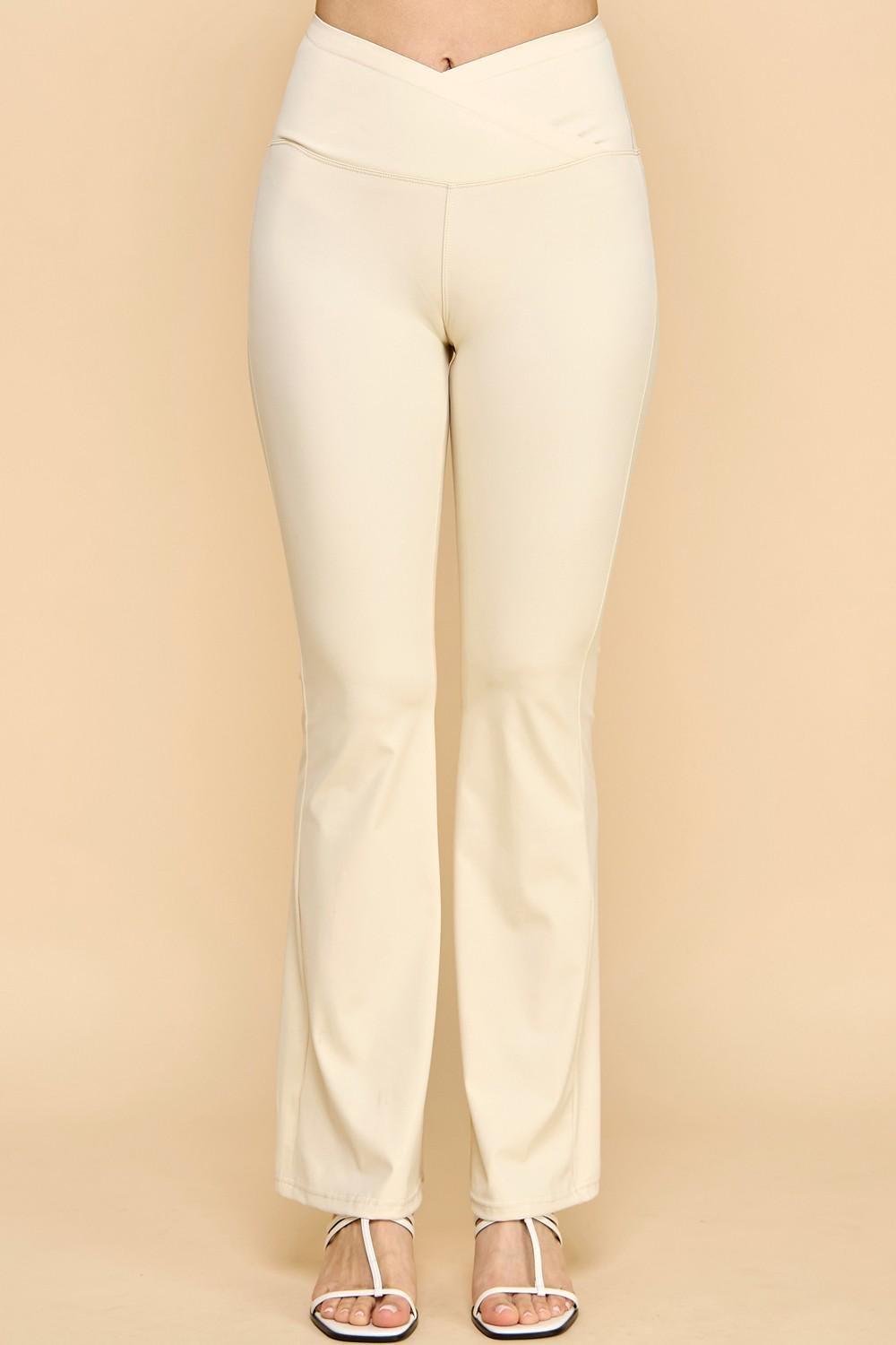 Butt Lift Flare Yoga Pants: High-Performance V-Waist Leggings - MH35