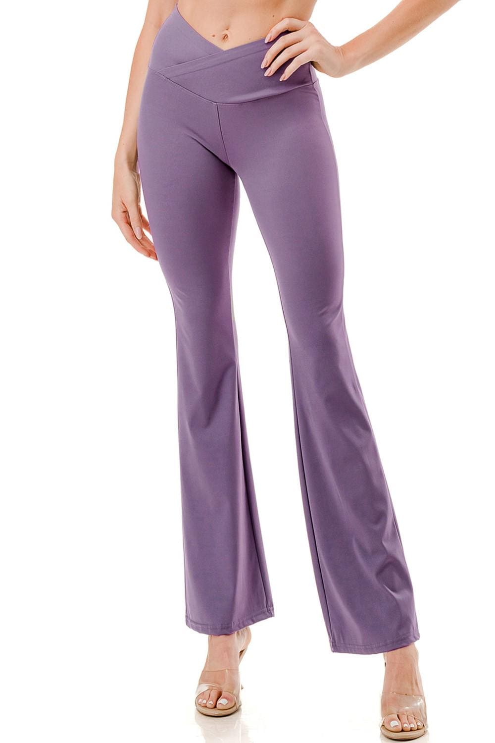 Butt Lift Flare Yoga Pants: High-Performance V-Waist Leggings - MH35