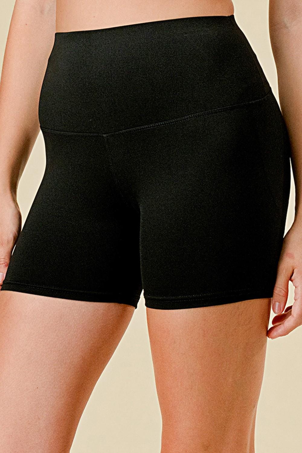 Butt Lift Yoga Shorts: High Rise Activewear - Sleek Stretch Fabric - MH37TI