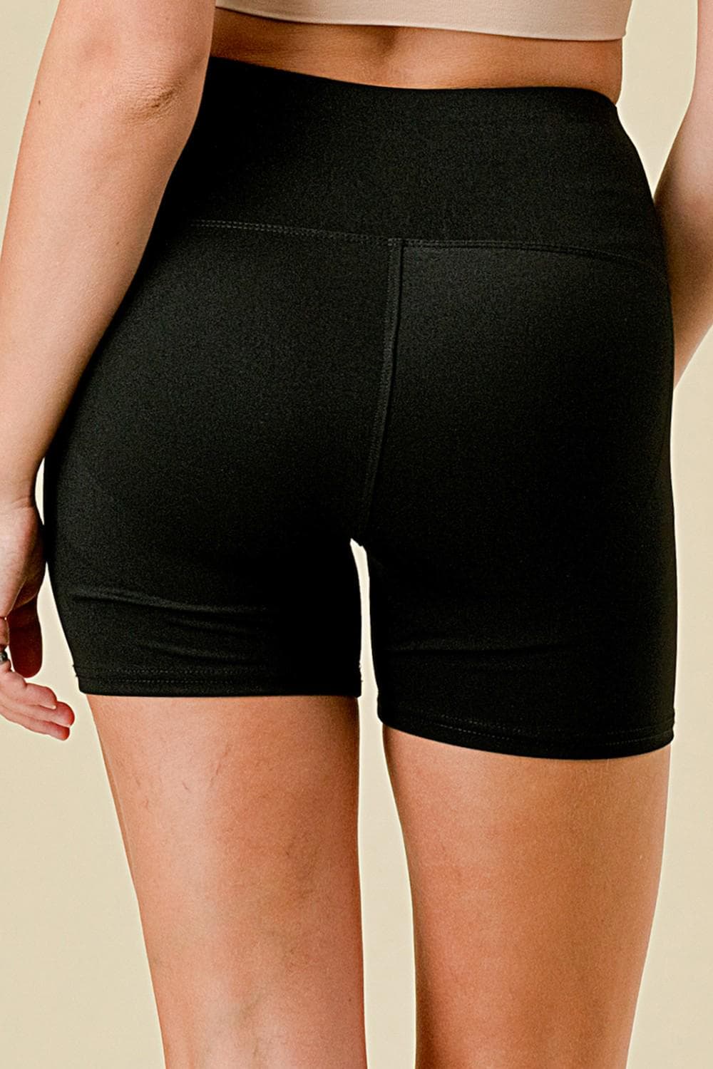 Butt Lift Yoga Shorts: High Rise Activewear - Sleek Stretch Fabric - MH37TI