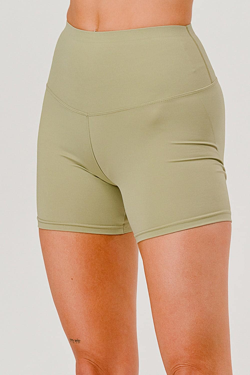 Butt Lift Yoga Shorts: High Rise Activewear - Sleek Stretch Fabric - MH37TI