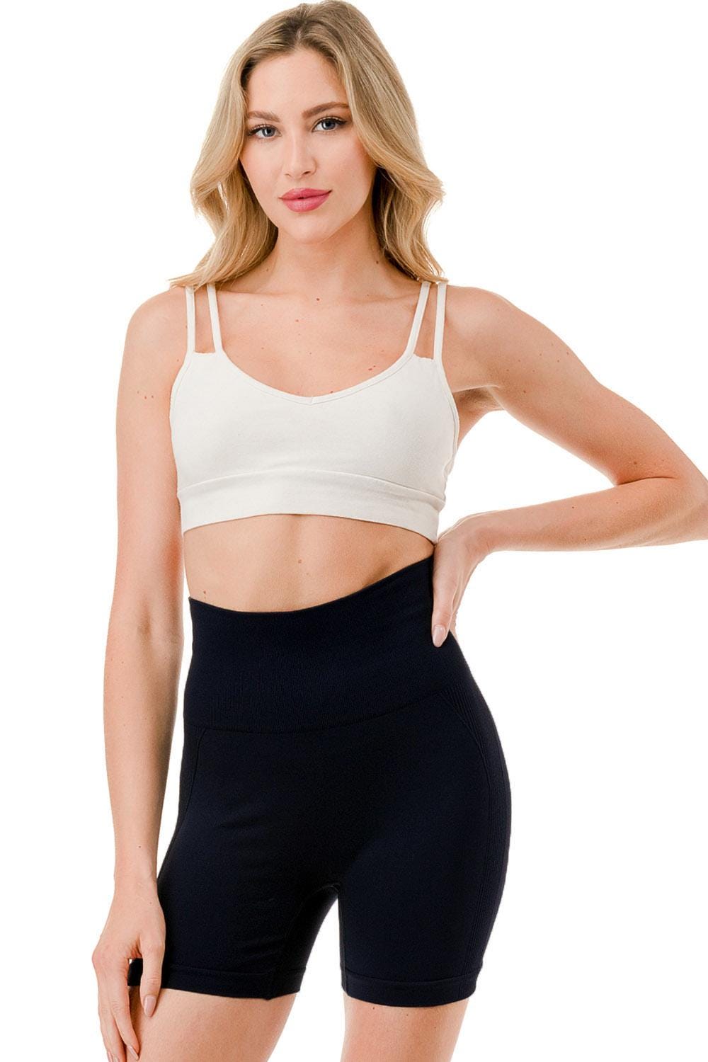 Butt Lift Biker Shorts: High Waist Seamless Compression Activewear - MFH23