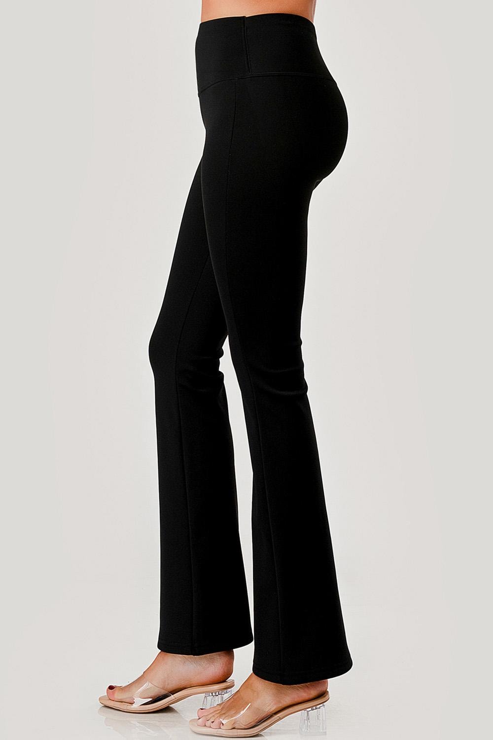 Thermal Compression Yoga Pants – Fleece Lined High Waist Flare Leggings | Squat Proof Winter Activewear - CMM13