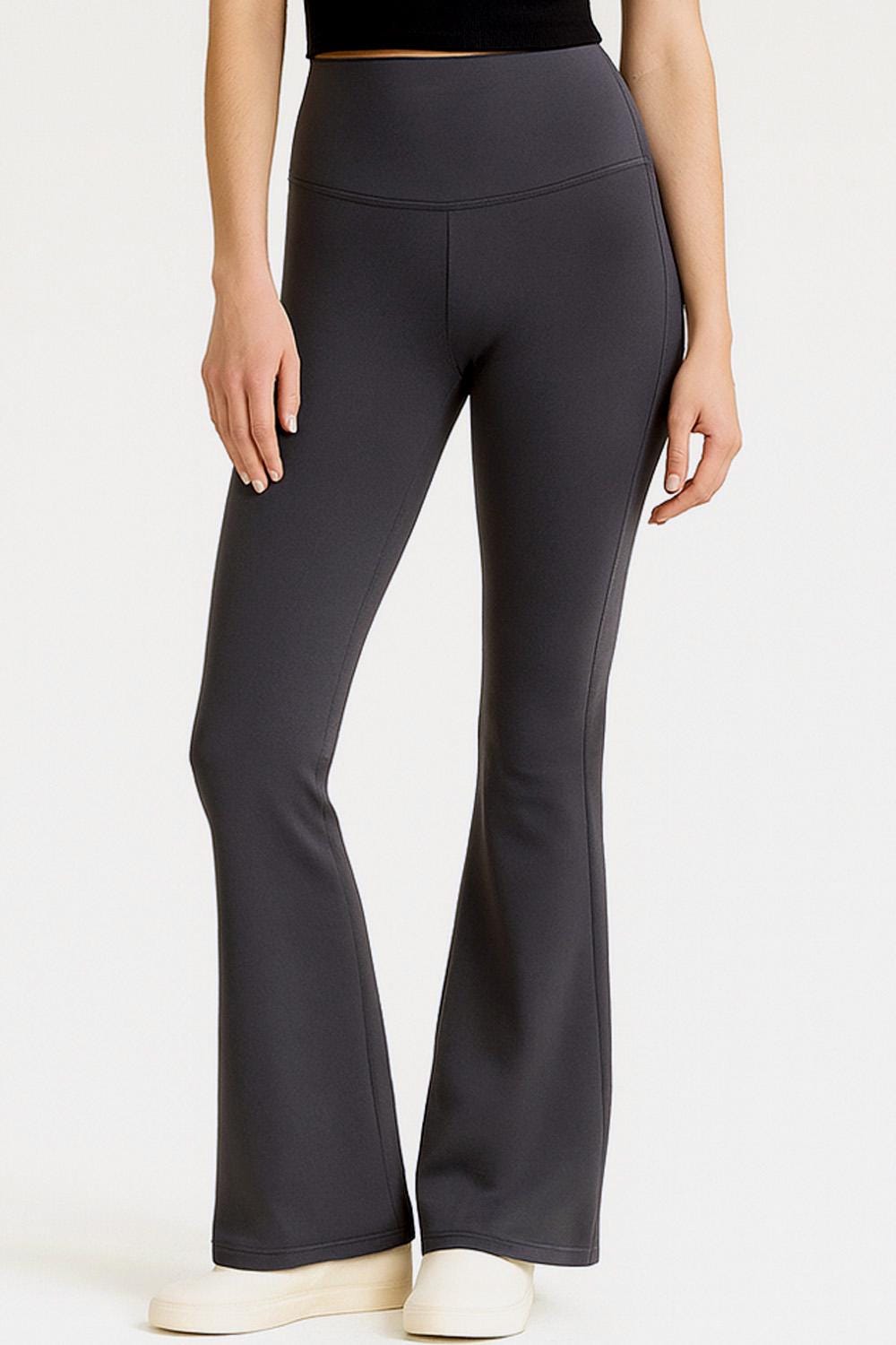 Thermal Compression Yoga Pants – Fleece Lined High Waist Flare Leggings | Squat Proof Winter Activewear - CMM13