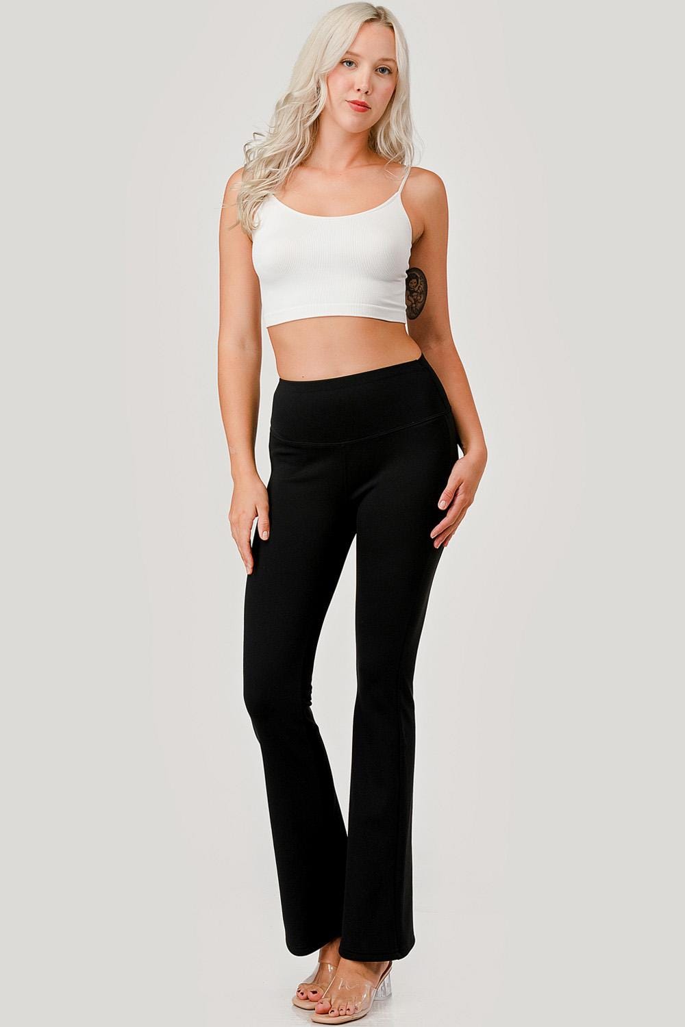 Thermal Compression Yoga Pants – Fleece Lined High Waist Leggings – PLUS SIZE | Squat Proof Winter Activewear - CMM13X