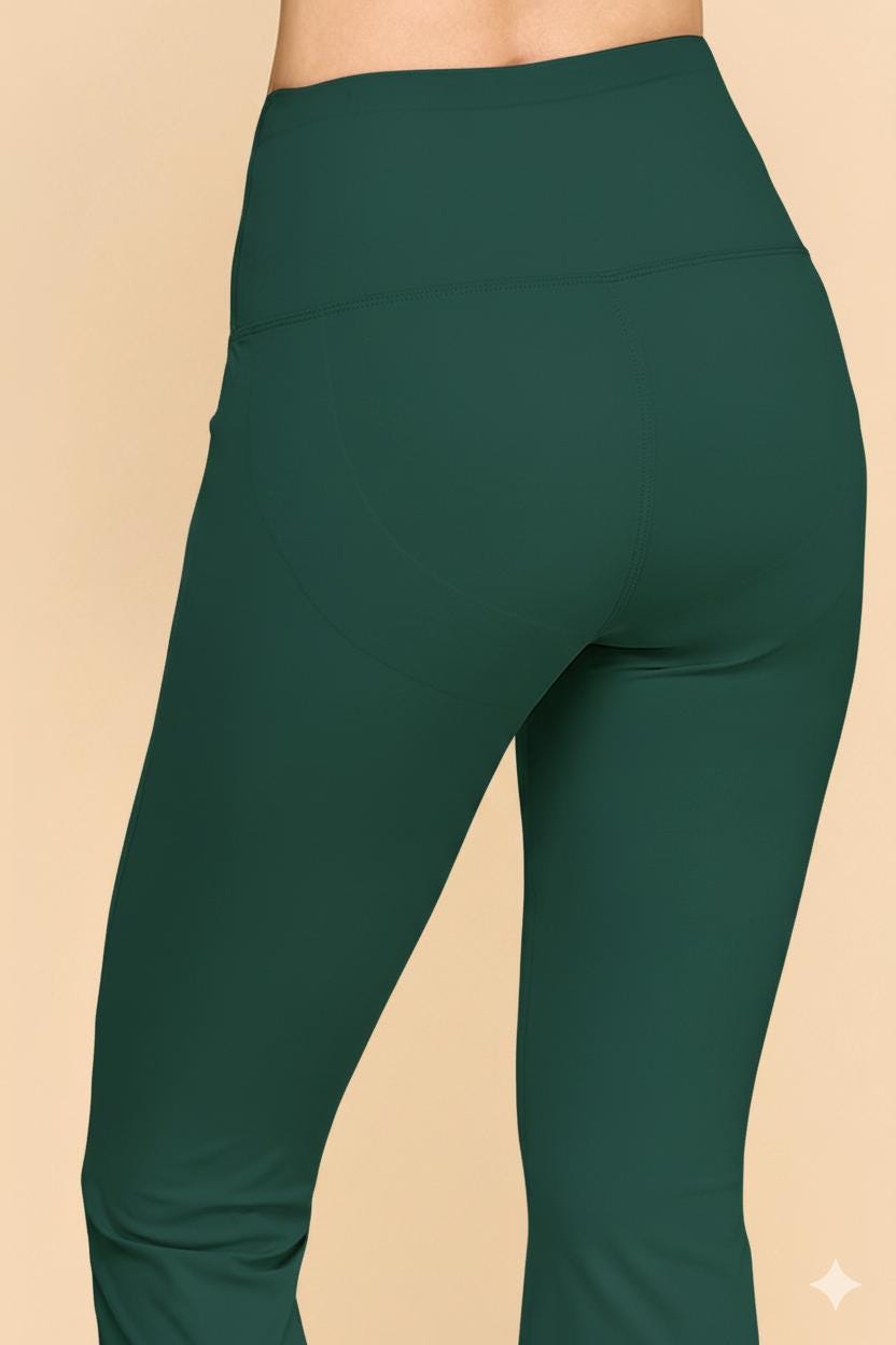Crossover V-Waist Yoga Leggings: High-Rise Butt Lift Activewear - MH34