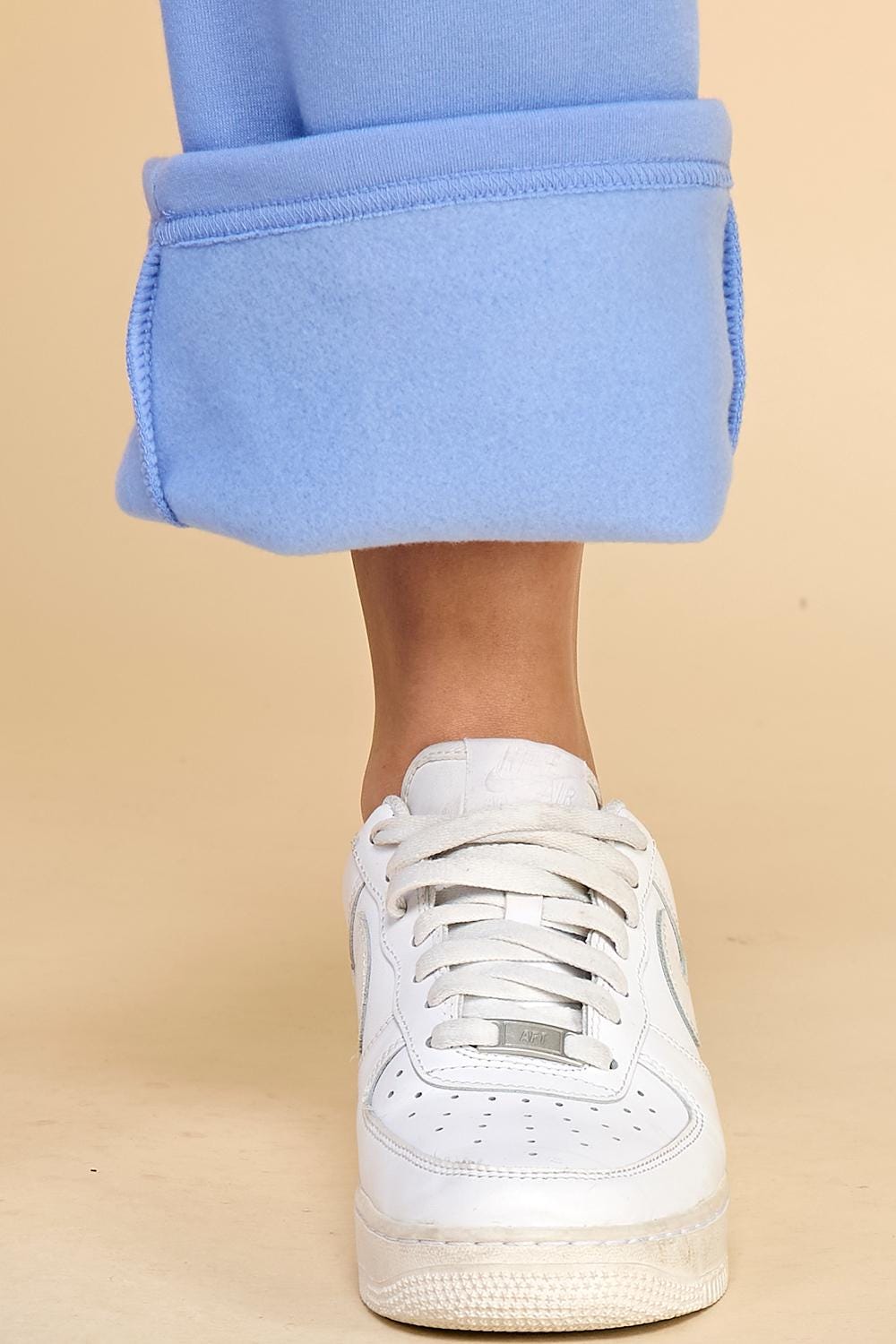 Fleece Sweatpants – French Terry Wide Elastic Waist Straight Leg Pants with Pockets | Cozy Lounge Joggers