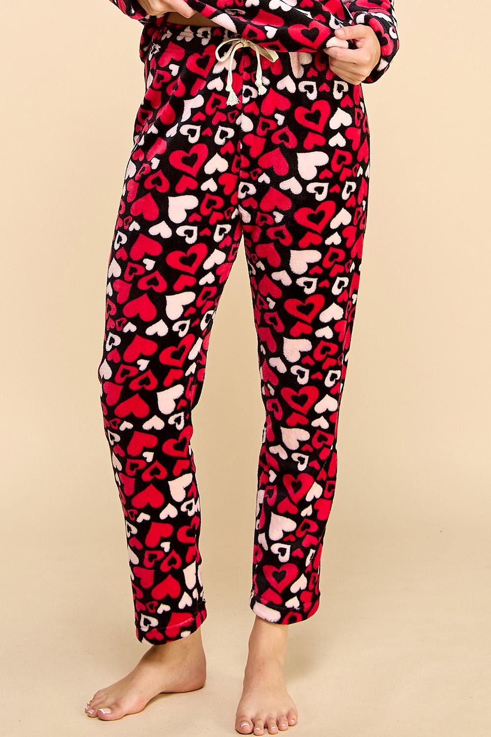 Pajama Pants – Super Soft Plush – Cozy Kawaii Anime Lounge Pants w/ Drawstring | Cute Fuzzy Sleepwear