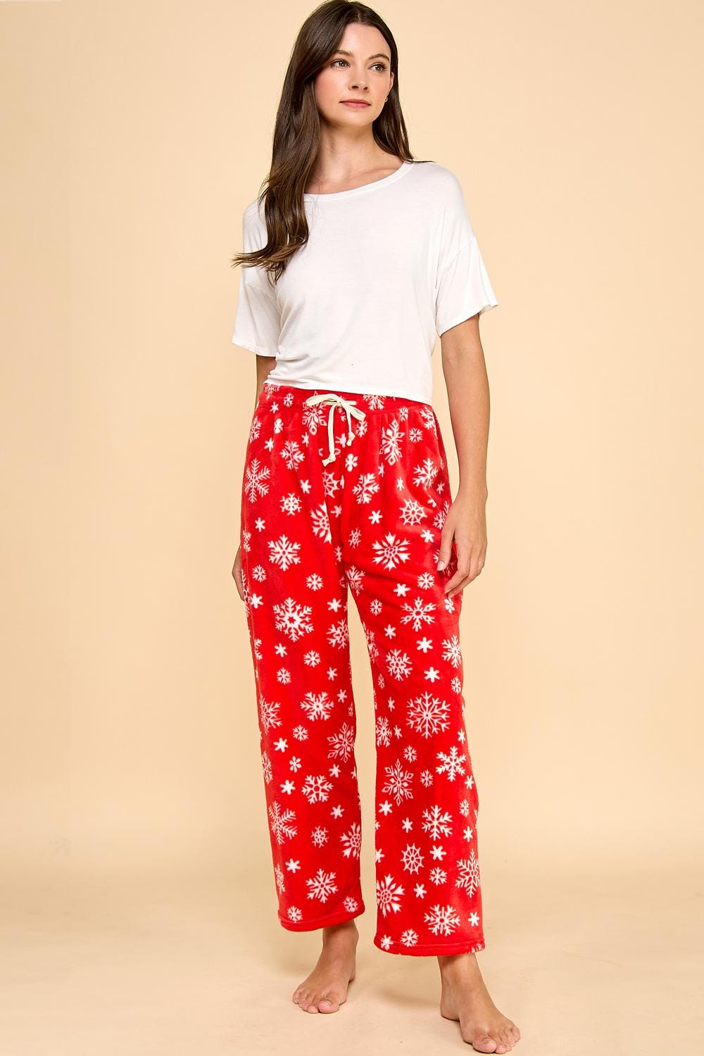 Pajama Pants – Super Soft Plush – Cozy Kawaii Anime Lounge Pants w/ Drawstring | Cute Fuzzy Sleepwear