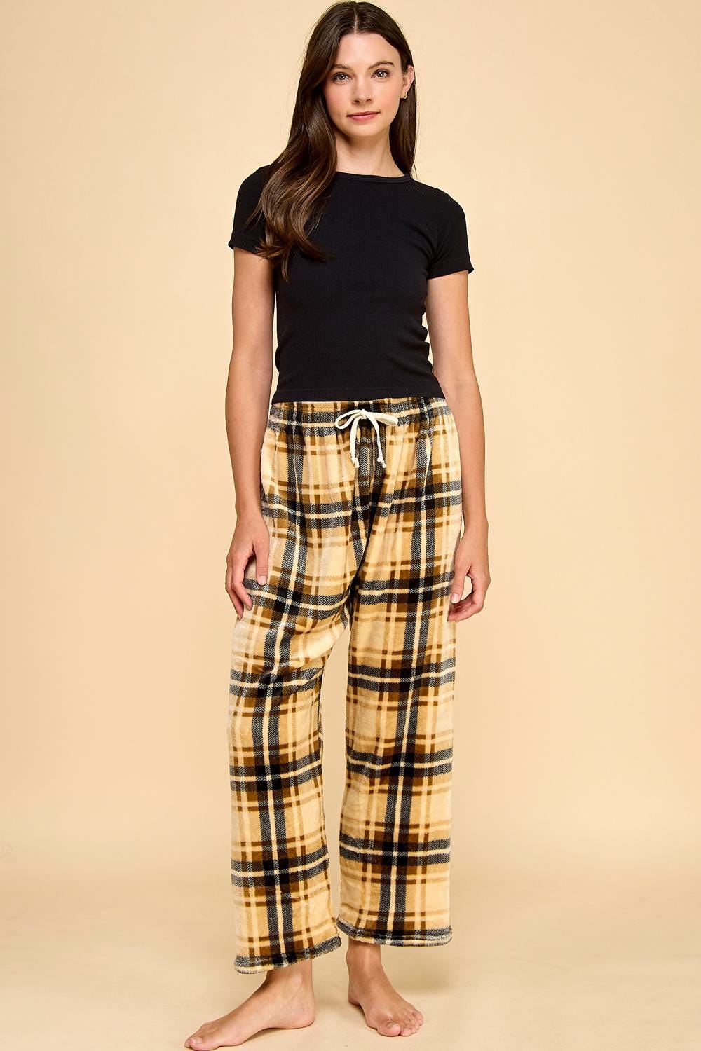 Pajama Pants – Super Soft Plush – Cozy Kawaii Anime Lounge Pants w/ Drawstring | Cute Fuzzy Sleepwear